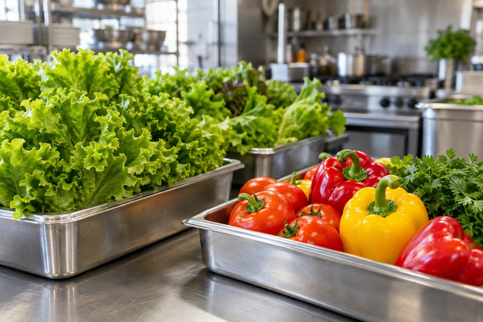 Preparing fresh vegetables